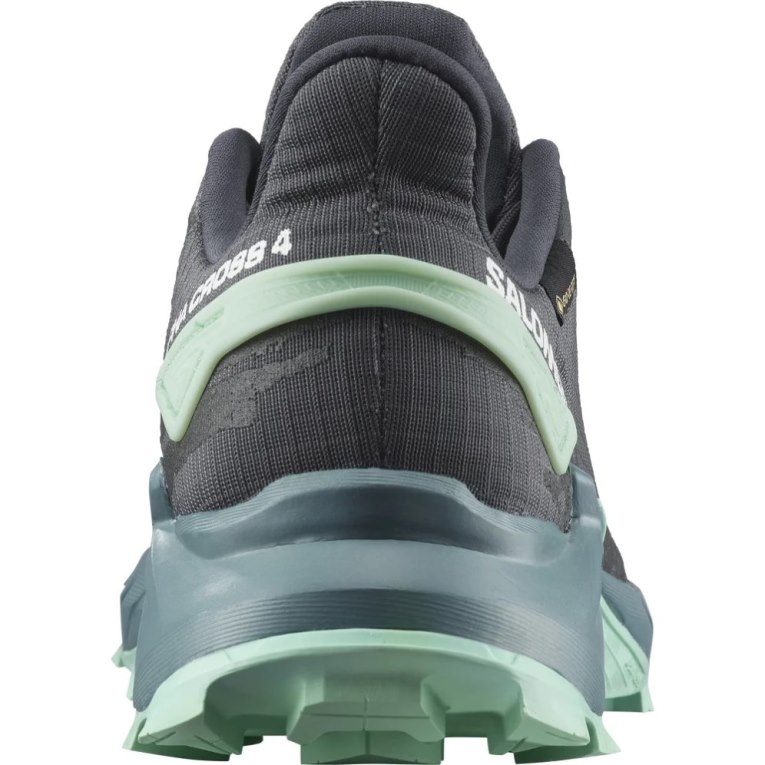 Salomon Alphacross 4 GTX Women's Running Shoes Dark Grey / Mint | CA 67O14